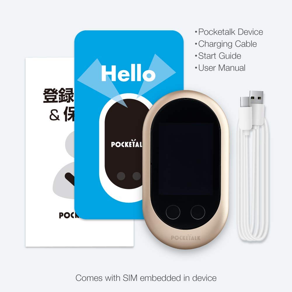 pocketalk-w-classic-traducteur-vocal-or-74-langues-e-sim-donn-es-incluses image 5