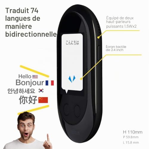 pocketalk-w-classic-w1pgk-eu-traducteur-vocal-noir-74-langues-wifi-4g-e-sim image 7