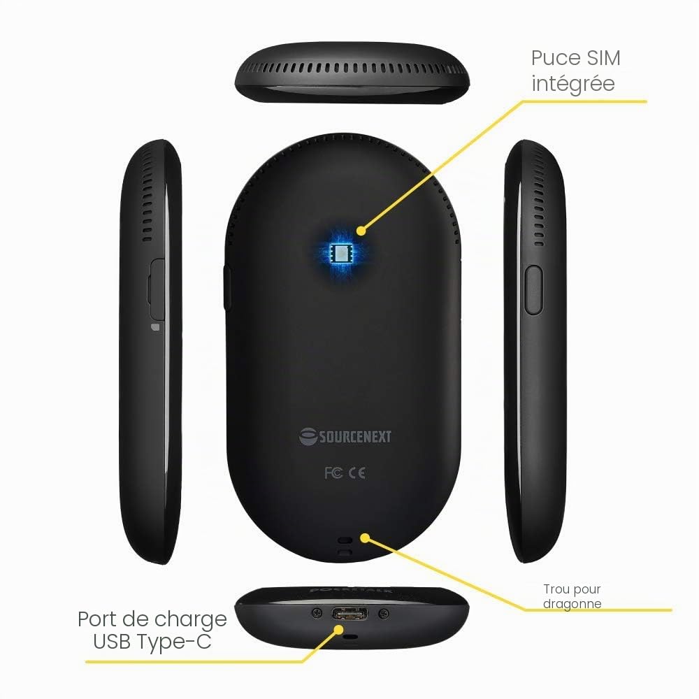 pocketalk-w-classic-w1pgk-eu-traducteur-vocal-noir-74-langues-wifi-4g-e-sim image 3